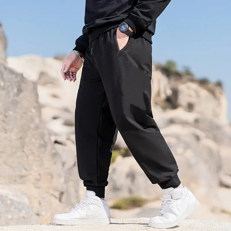 Oversized Black Casual Pants - VHT Styles